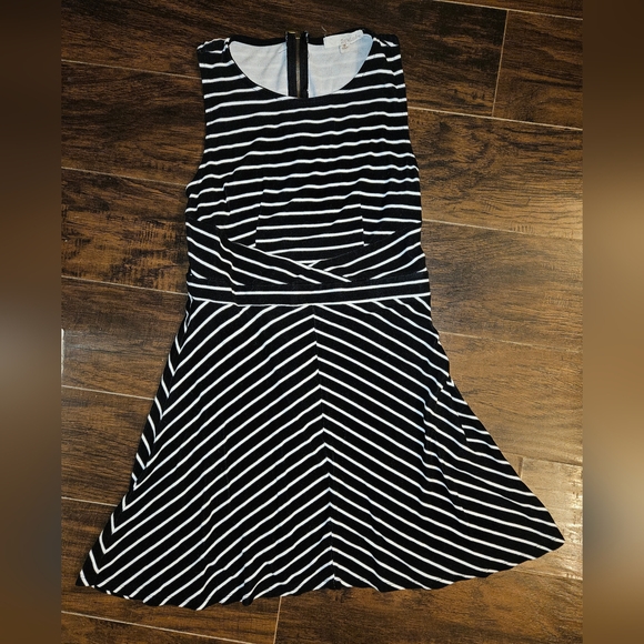 Rewind Dresses & Skirts - Rewind Black and White Striped Mini Dress